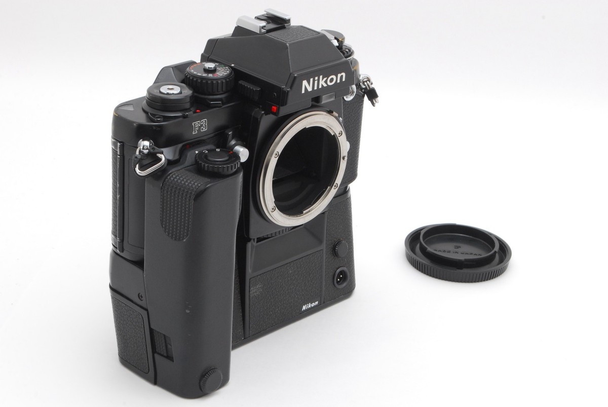 Near Mint+++] Nikon F3 Eye Level 35mm SLR Film Camera w/ MD-4