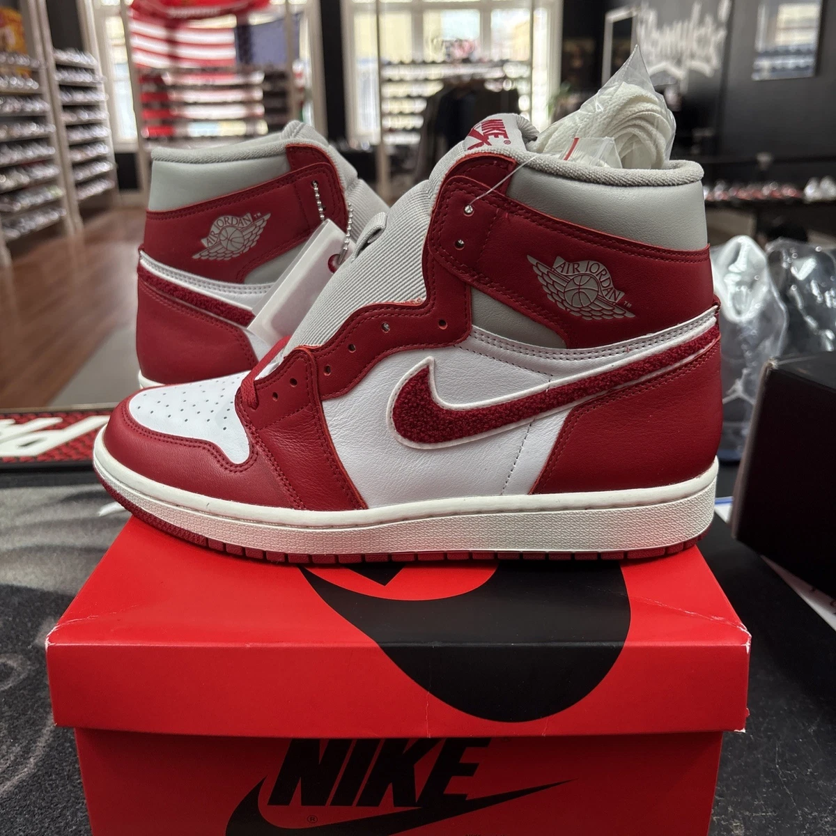 Jordan 1 Retro OG High Varsity Red W for sale | eBay