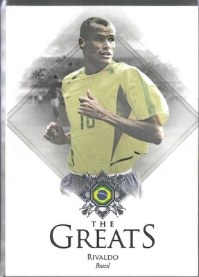 2024 FUTERA UNIQUE WORLD FOOTBALL #110 RIVALDO THE GREATS BRAZIL Silver /69