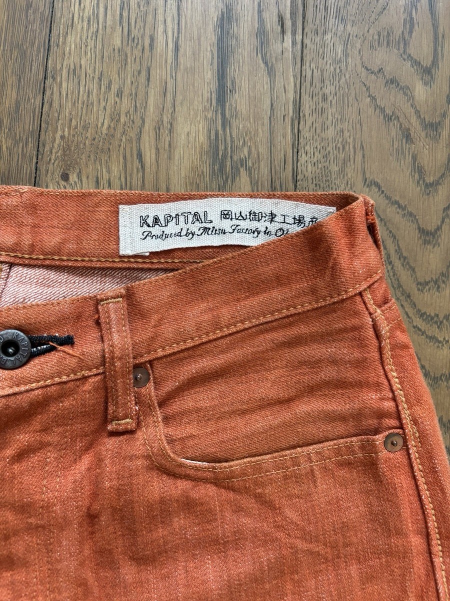 Kapital Cisco Orange Selvedge Jeans | eBay