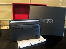 TUMI - Delta Money Clip Card Case Wallet with RFID ID Lock for Men - Black NEW