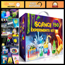 150 Science Experiments Kit for Kids - Chemistry Lab STEM Toys, Volcano, Crystal
