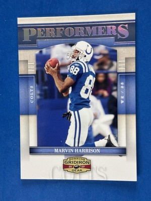 2007 Gridiron Gear Performers Silver #P-37 Marvin Harrison Colts #/250