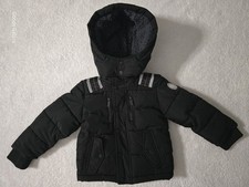 DKNY Puffer Jacket Full Zip Fleece Lined Hooded Puffy Jacket Removable Hood 3T