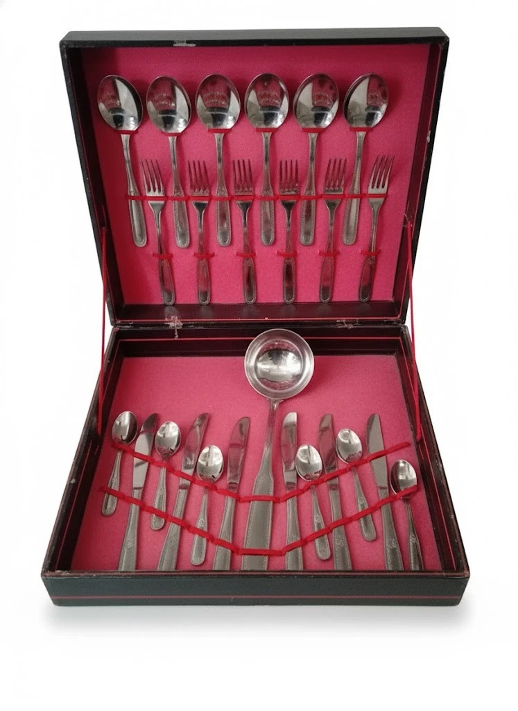 Albert De Thiers A0599000 Servizio Posate 24 Pezzi, Set Da Tavola Elegante Con Coltelli, Forchette E Cucchiai