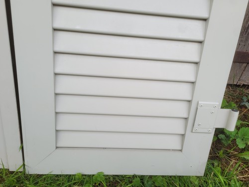 1 Paar Fensterladen - Aluminium - gebraucht - Höhe 76,5 cm - Breite ?? cm - Bild 5 von 19