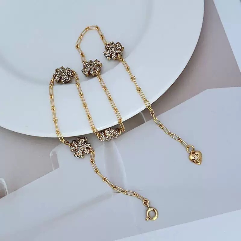 New! Tory Choker Gold Necklace with Jewelry Pouch Size length: 38cm