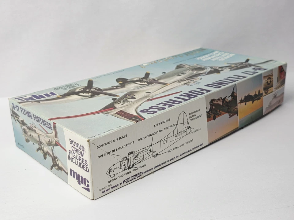 VINTAGE MPC B-17 FLYING FORTRESS MODEL KIT UNUSED IN BOX NICE!!! - Image 3 of 4