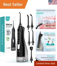 Gentle Portable Teeth Cleaner with Multiple Pressure Settings - 30 Days Use