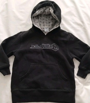 EUC BOY'S OLD NAVY BLACK HOODIE STRETCH WARM PULL-OVER CASUAL SWEATSHIRT XS 5