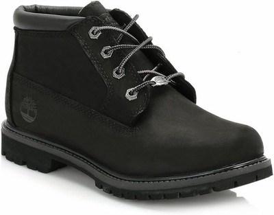 Timberland Women Nellie Warm WP Chukka Boots Black Nubuck