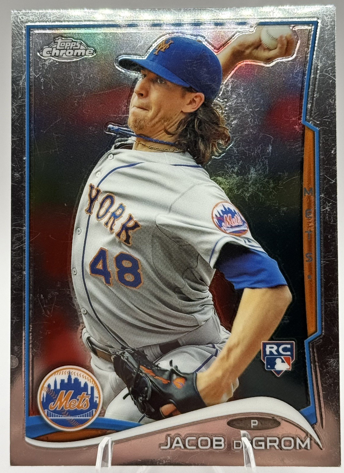 2014 Topps Chrome Update - Jacob deGrom #MB-19 - Rangers and Mets - Rookie Card!