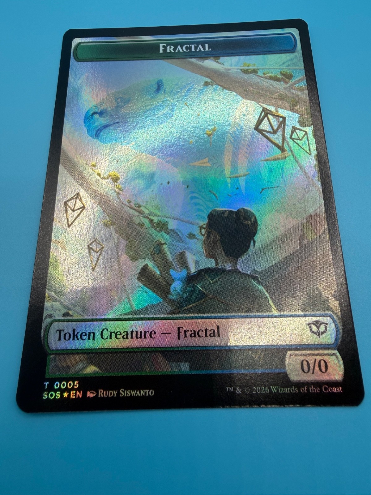 Spirit T 0011 SOS Foil Fractal T 0005 MTG TOKEN NM/M