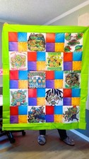 Colcha sin terminar Tortugas Ninja 45" x 55" Cheater Quilt Top