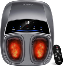 Foot Massager, w/ Heat for Neuropathy, Deep Kneading, Shiatsu, Plantar Fasciitis