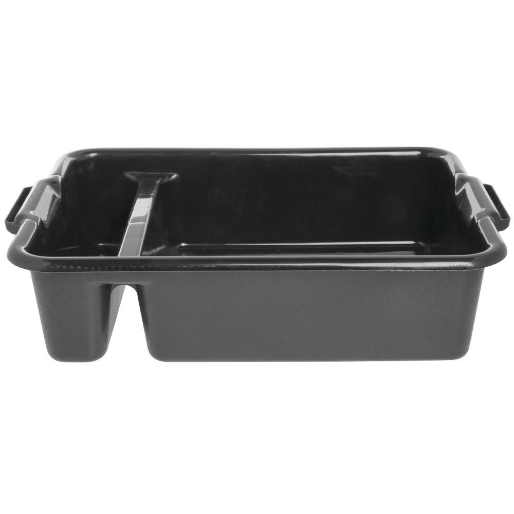 Vollrath Black HD Two-Compartment 23 x 17 x 6" Dish Box