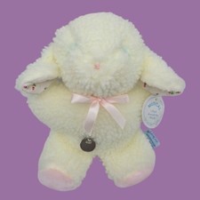 Musical Eden w/Tags Sherpa Plush Lamb Around the World Lullaby Vintage Baby Toy