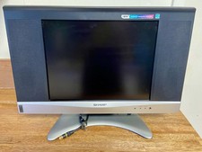 Sharp Liquid Crystal TV LC-15AV6U 15 Black Tested Retro Gaming Stand NO REMOTE