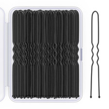 U Shaped IKOCO 2.4 inch Hair Pins for Women's Ballet Buns with Storage Box