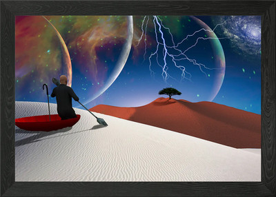 Escape from reality Framed Wall Art Poster Canvas Print Picture