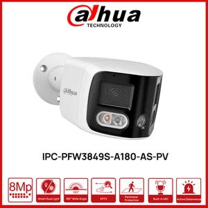 Dahua 180° 4K Caméra de sécurité 8MP TiOC IPC-PFW3849S-A180-AS-PV SMD4.0 2-Way Parle