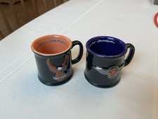 Two Harley Davidson Shot Glasses W/Handles 3D Logo NEW