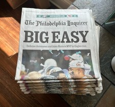 PHILADELPHIA EAGLES Philadelphia Inquirer Newspaper Feb. 10 2025 BIG EASY CHAMPS