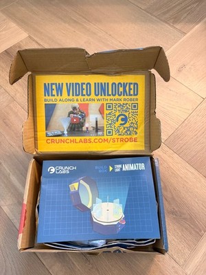 CrunchLabs Build Box Strobe Light Animator STEM Educational Kit by Mark Rober 