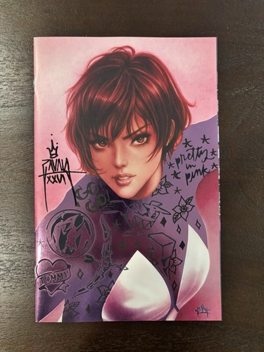 Mighty Morphin Power Rangers #1 Zavala Error Foil Signed and Remarked LTD 50 COA