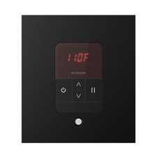 Mr Steam iTempo Square Steam Shower Control and Steamhead in Matte Black