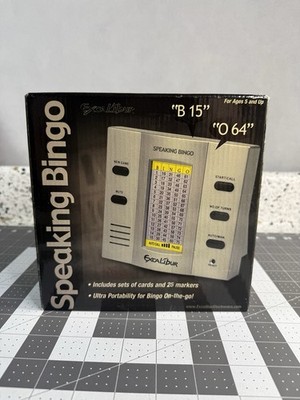 Excalibur Electronic Speaking BINGO Game Model 450-P Brand NEW Rare Complete