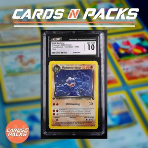 Carte Pokemon Mackogneur obscur 10/82 Holo Team Rocket Edition 1 CGC 10 GEM MINT