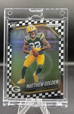 🔥🏈 2025 Prizm Matthew Golden #326 Black  White Checkerboard Prizm SP (RC) 🧀 