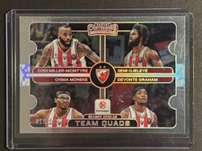 2025-26 Contenders Euroleague #11 Crvena Zvezda Team Quads Silver /199 🔥🔥🔥