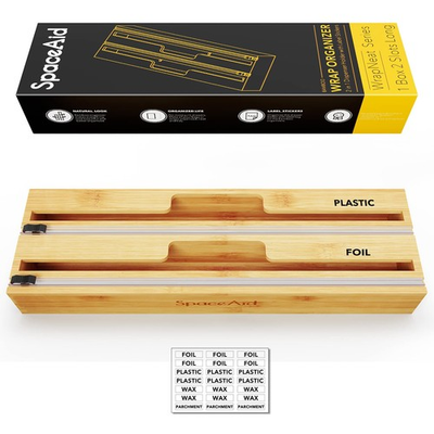 #ad #ad 2 in 1 Long Wrap Dispenser Need 3quot; Deep Drawer with Cutter Plastic Wrap A... $75.77