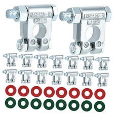 8 Pairs Military Spec Battery Terminals with Marked Positive/Negative