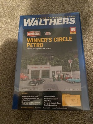 Walthers Cornerstone HO Kit 933-3479 Winners Circle Petro NIB CC