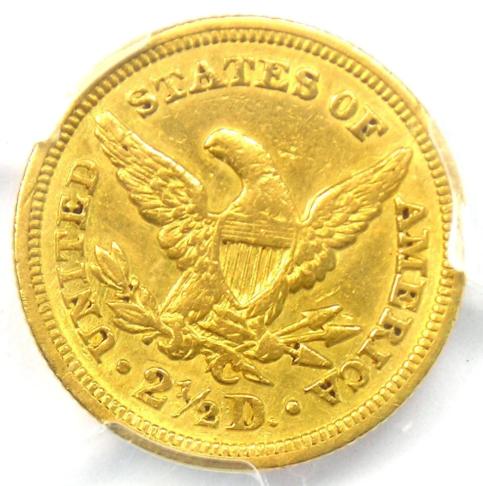 1848-C Liberty Gold Quarter Eagle $2.50 Charlotte - Certified PCGS AU Details - Image 4 of 4