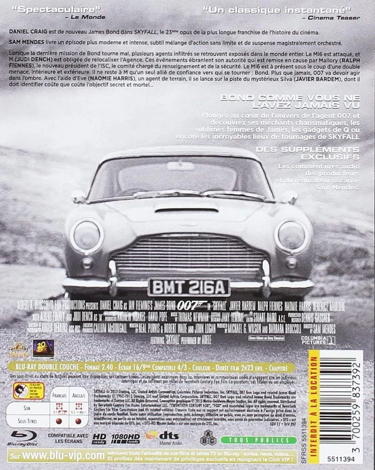 Skyfall - Limited Edition Steelbook collector combo (Blu-ray + DVD + 8 (Blu-ray) - Image 3 of 4