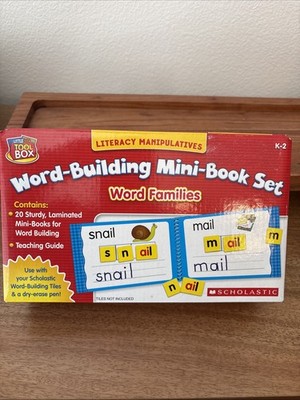 Literacy Manipulatives Word-building Mini-book Set Word families