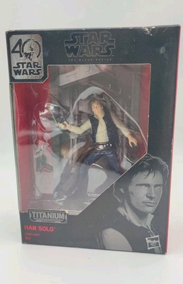 Hasbro 40 Jahre Star Wars Titanium Edition - Han Solo Figur 