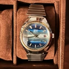 Vintage Seiko Electra “Lifetime Mainspring” Mechanical Watch –Blue Sunburst Dial