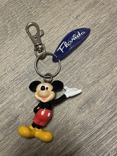 Vintage Disney Mickey Mouse Florida Keychain 90s Surfboard Tag D3
