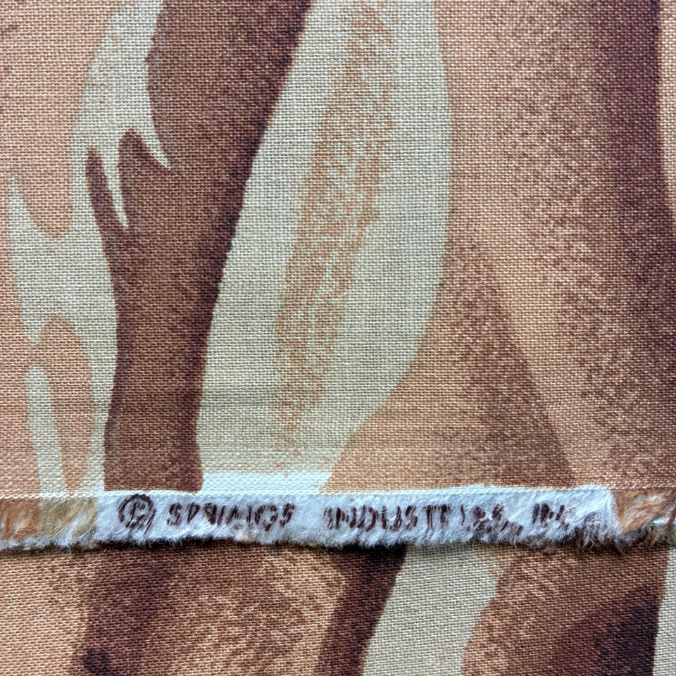 1 yd - Springs Industries Quilt Cotton Fabric Dunes Vtg 36"x45" - Image 2 of 4