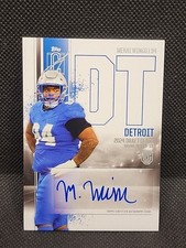 2024 Topps Signature Class Mekhi Wingo Auto Rookie RC Detroit Lions 
