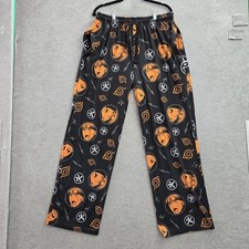 Naruto Shippuden Collection Men Sleepwear L Black Graphic Print Faces