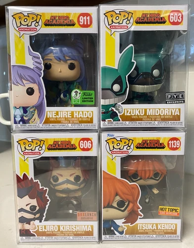 Funko Pop My Hero Academia - Nejire Hado, Izuku Midoriya, Eijiro, & Itsuka Kendo