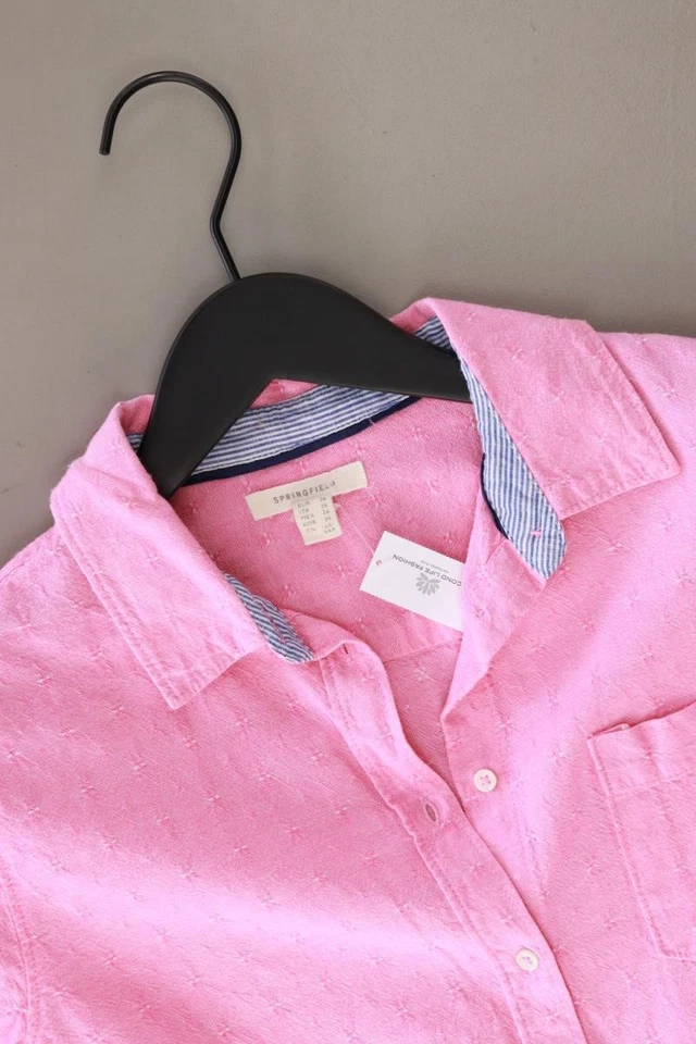 Springfield Langarmbluse Regular Bluse für Damen Gr. 36, S rosa aus Baumwolle - Bild 3 von 4