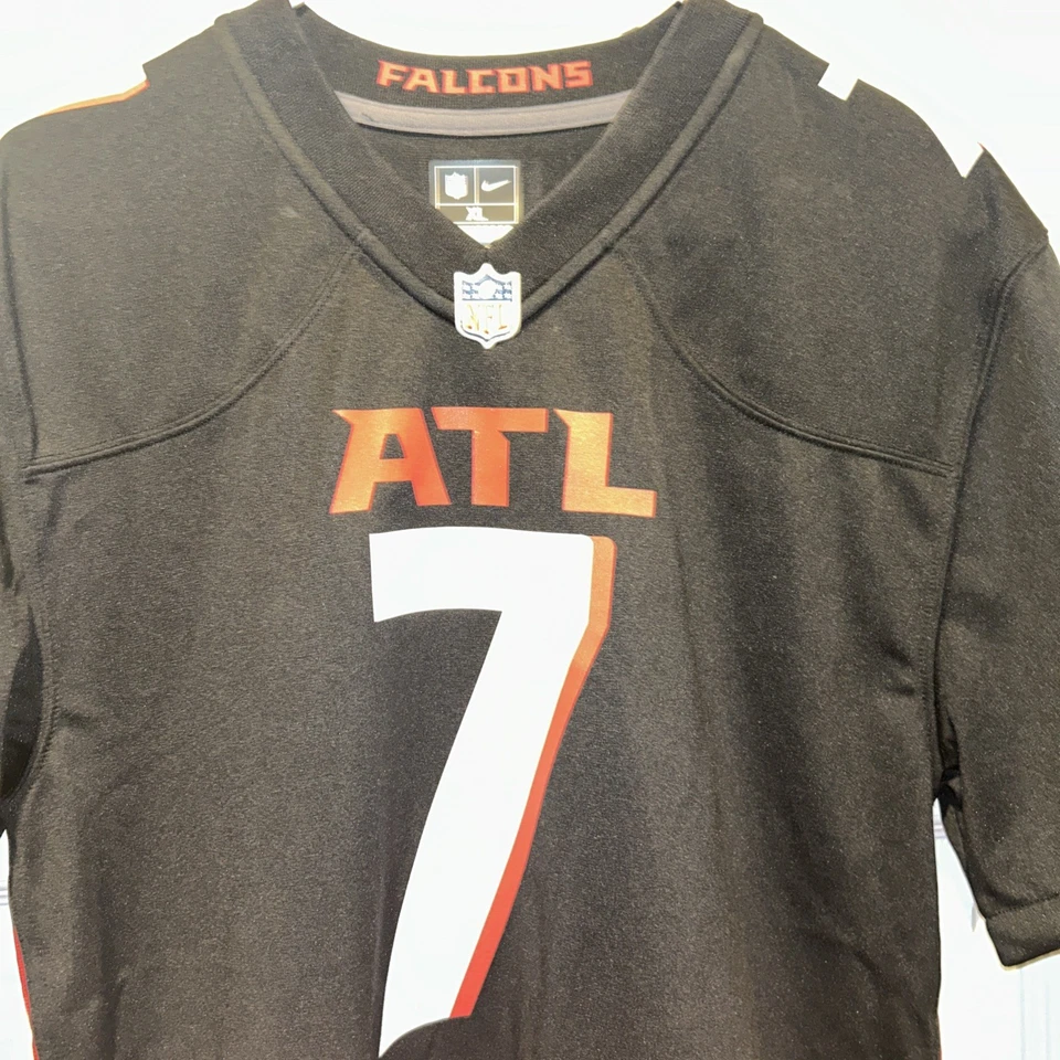 Atlanta Falcons Black Vapor Bijan Robinson #7 Jersey Youth XL Extra Large Nike! - Image 2 of 4