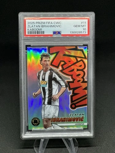 2025 Prizm FIFA World Cup Case Hit Kaboom Zlatan Ibrahimovic #11 PSA 10 Pop 1 💥